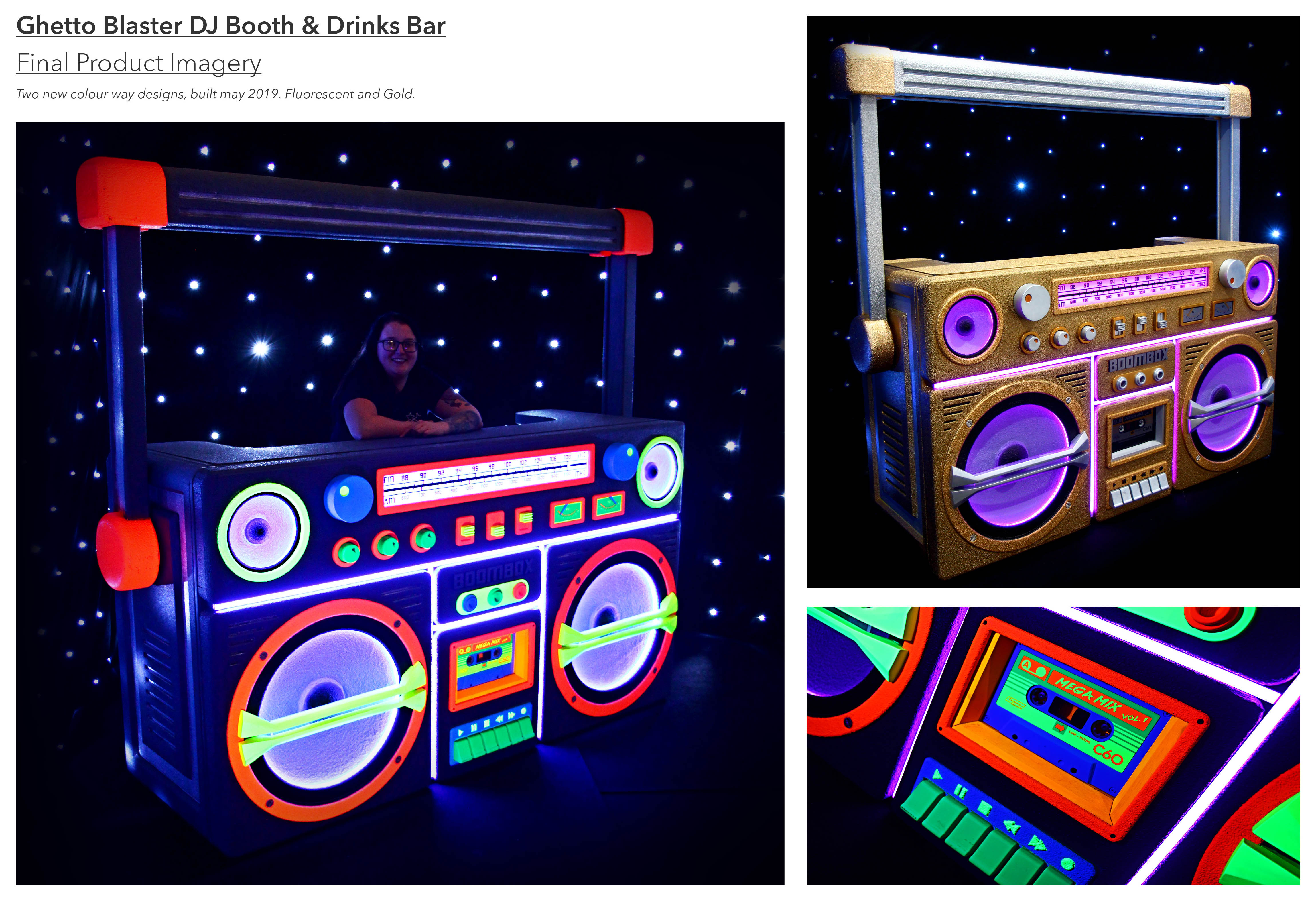 MUSE Design Winners - 'Boombox' - Themed DJ Booth & Drinks Bar